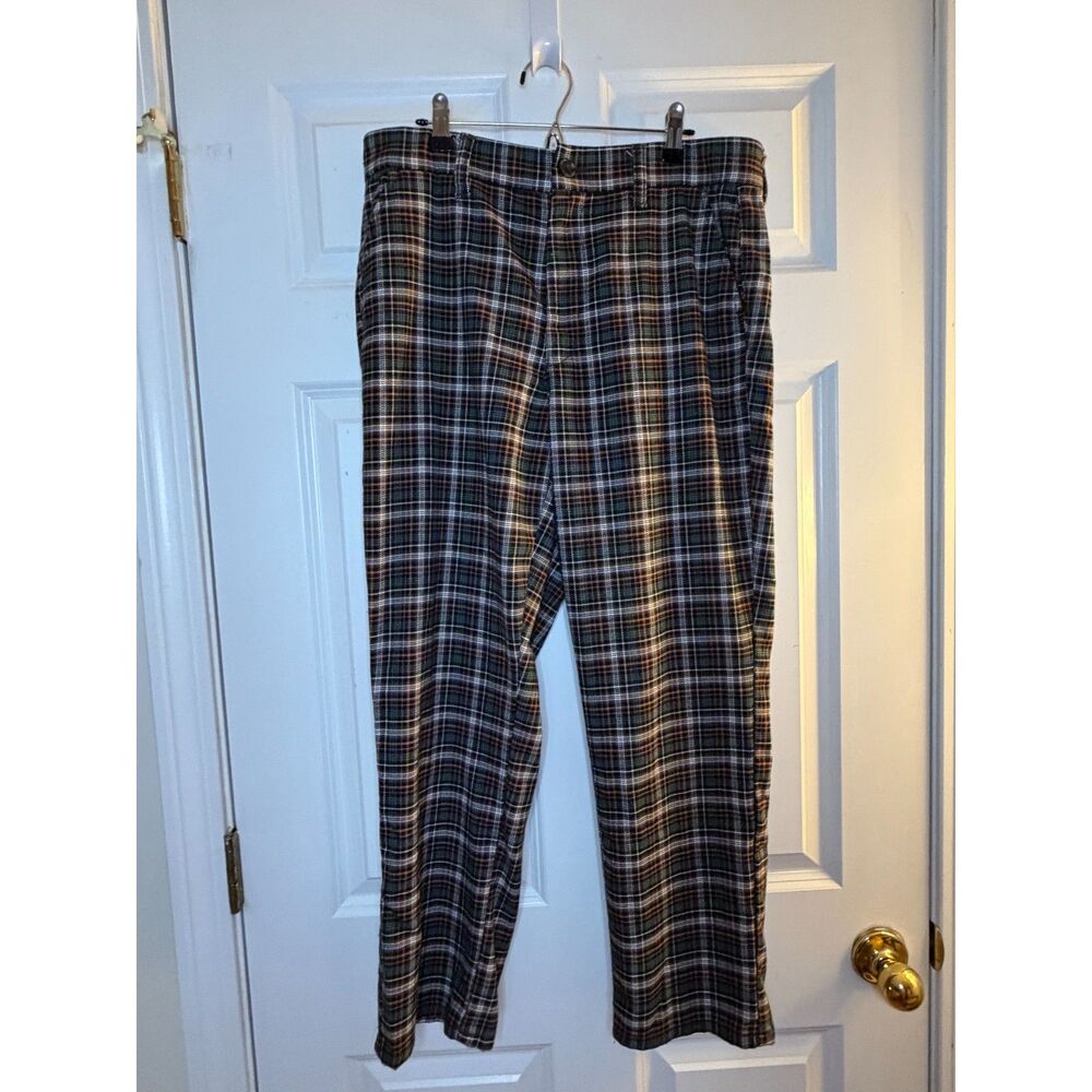 Preppy Chic American Eagle Plaid Pants